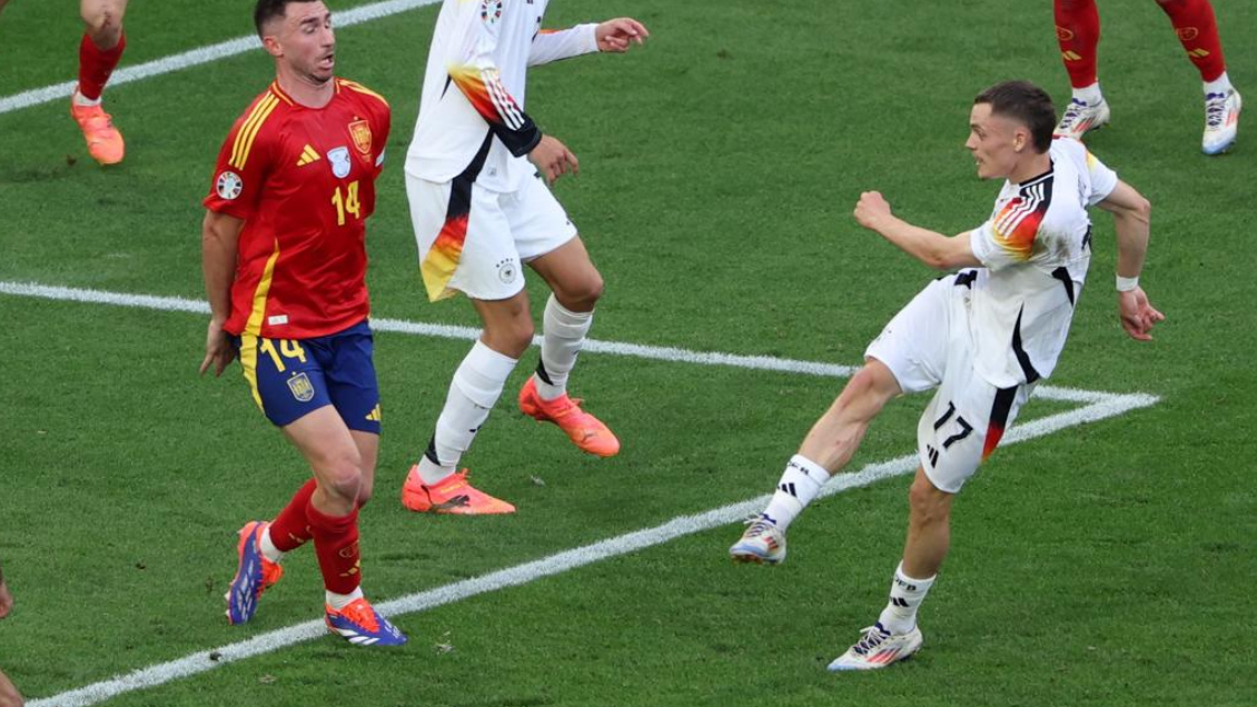 [VIDEO] Florian Wirtz encontró el empate ante España en cuartos de la Eurocopa