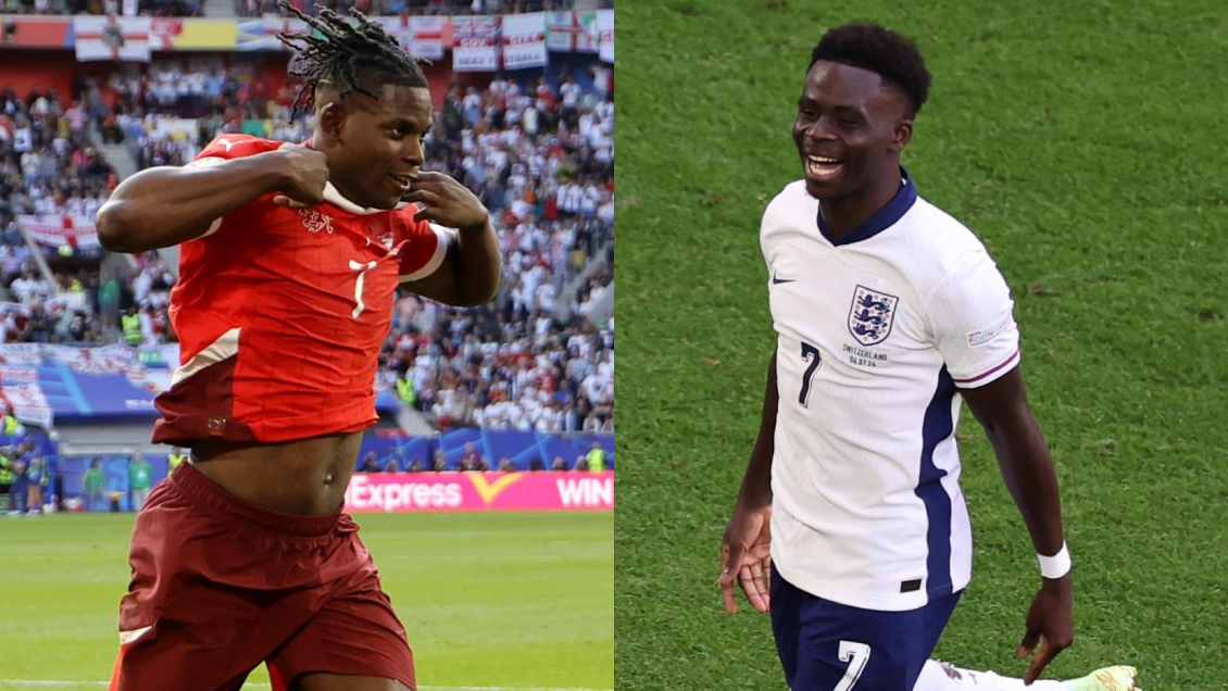 [VIDEOS] Embolo adelantó a Suiza, pero Saka empató rápido para Inglaterra con un golazo
