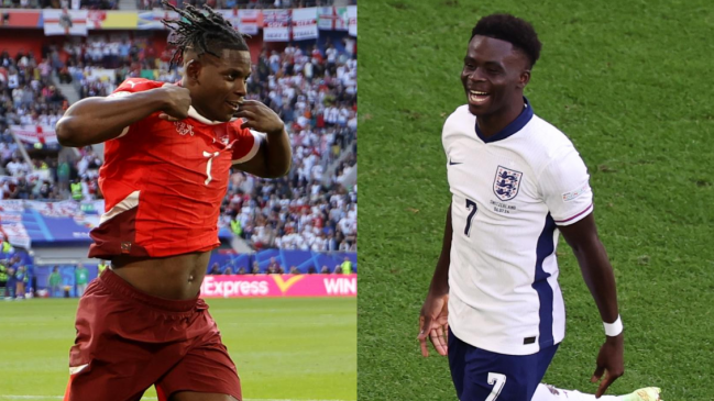 [VIDEOS] Embolo adelantó a Suiza, pero Saka empató rápido para Inglaterra con un golazo