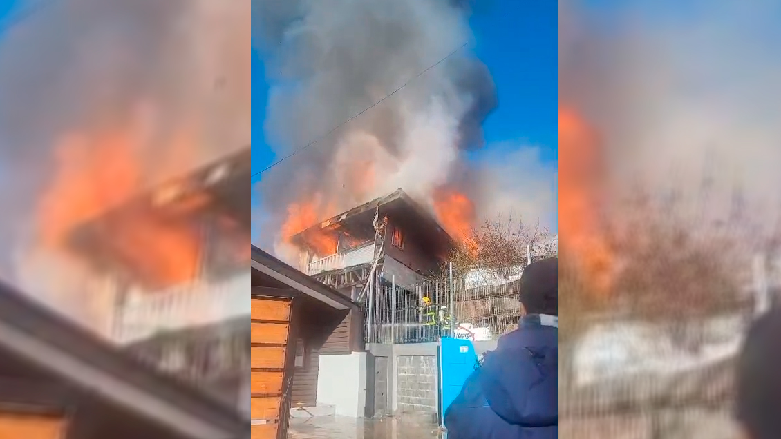 Pérdida total: Incendio consumió único motel de Lota