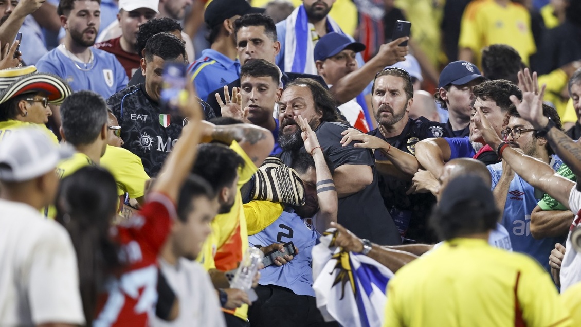 Giménez y bochornosa pelea con hinchas colombianos: 
