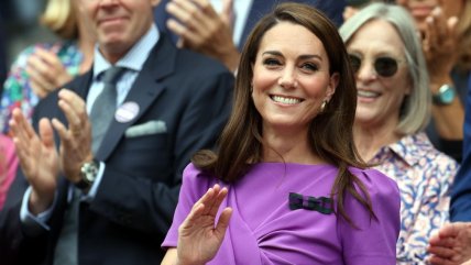   Kate Middleton encabezó a las figuras que llegaron a ver la final de Wimbledon 