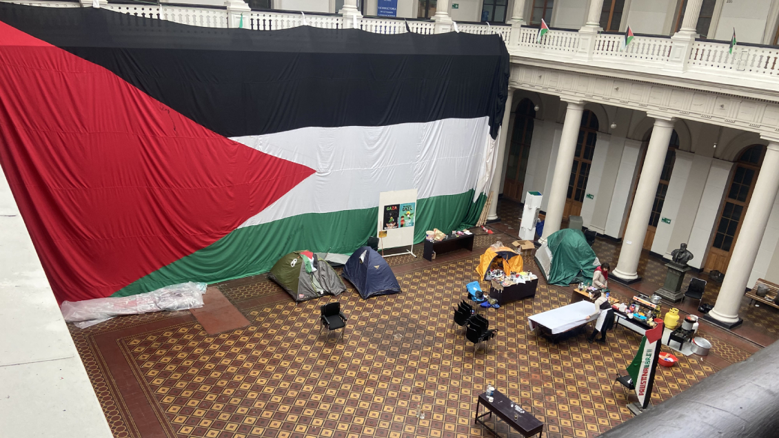 Estudiantes propalestinos depusieron su acampe de dos meses en la U. de Chile