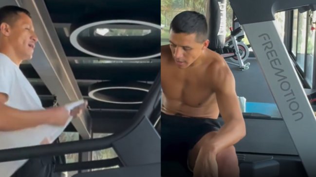   [VIDEO] Alexis mantiene intensos trabajos físicos mientras busca club 