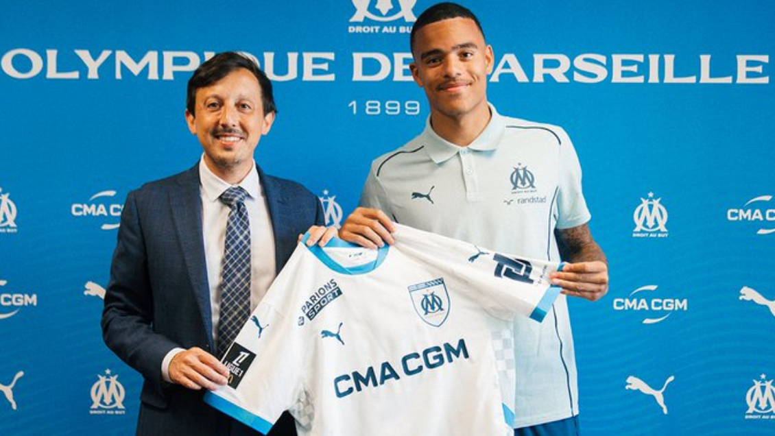 Olympique de Marsella anunció el fichaje de Mason Greenwood