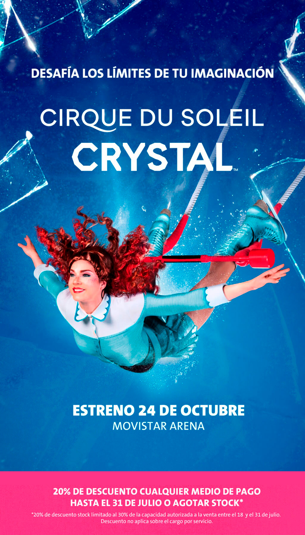 afiche de crystal de cirque du soleil que se presenta en chile este 2024