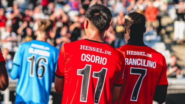   Darío Osorio participó en empate de Midtjylland por la Superliga Danesa 