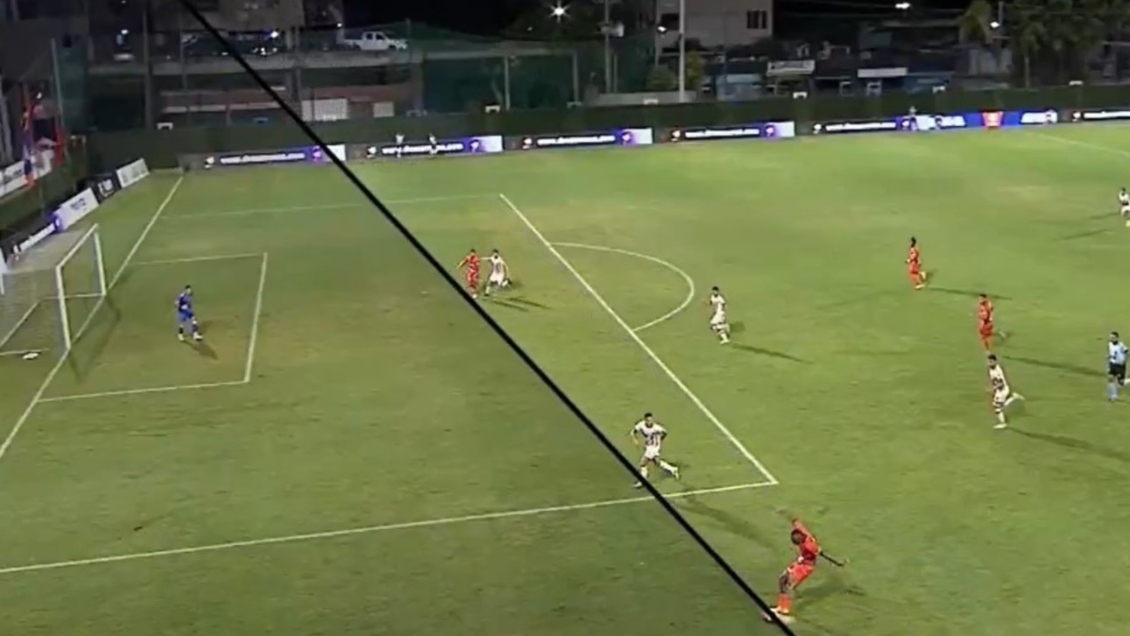 [VIDEO] El insólito trazado de línea en un offside en Venezuela