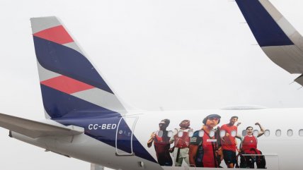   Deportistas chilenos ahora son parte de un avión de pasajeros 