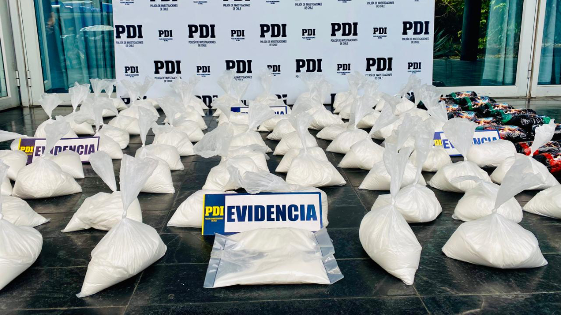 Casi 100 kilos de droga: PDI logró la mayor incautación de ketamina en el país
