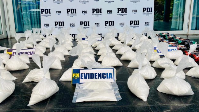   Casi 100 kilos de droga: PDI logró la mayor incautación de ketamina en el país 