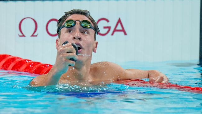   Eduardo Cisternas impuso un nuevo récord nacional de 400 metros libres en París 2024 