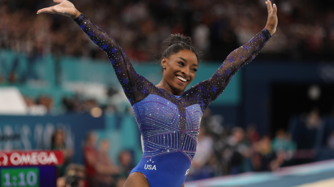   Simone Biles agigantó su leyenda en el concurso completo de París 2024 