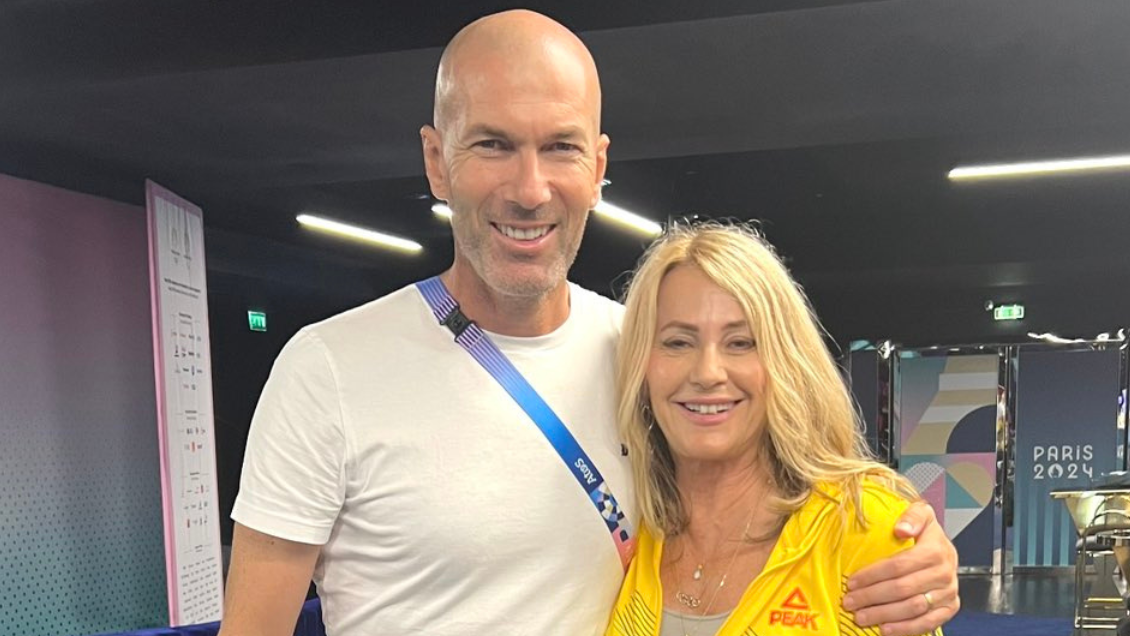 Zinedine Zidane and Nadia Comaneci shared the Paris 2024