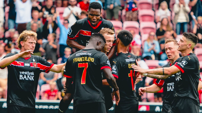 Midtjylland contó con Darío Osorio como titular para su triunfo contra Aalborg