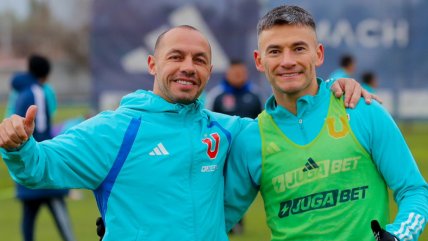   Charles Aránguiz se reencontró con Marcelo Díaz en entrenamiento de la U 