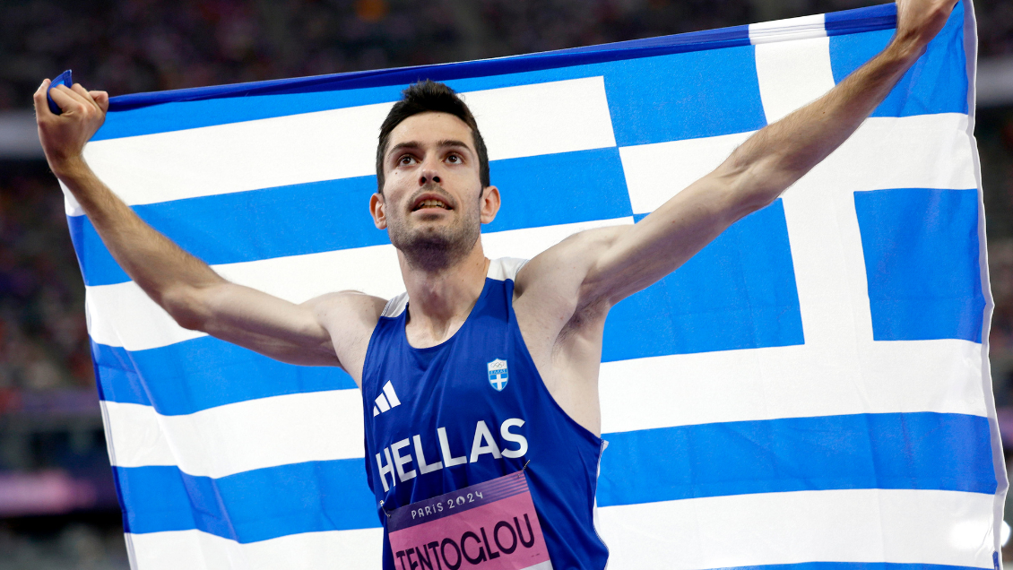 Miltiadis Tentoglou retuvo su corona en París 2024 al ganar oro en salto largo