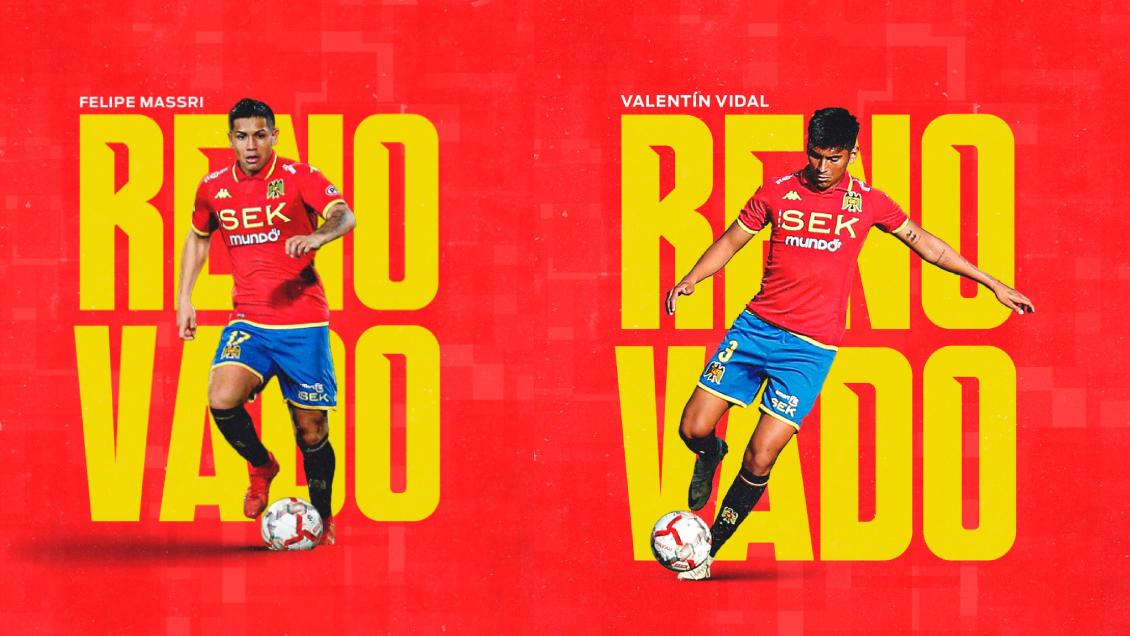 Unión Española renovó contratos de los canteranos Valentín Vidal y Felipe Massri