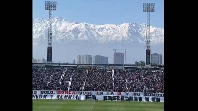 [VIDEO] Con recado a la U: El masivo arengazo para Colo Colo en la previa del Superclásico