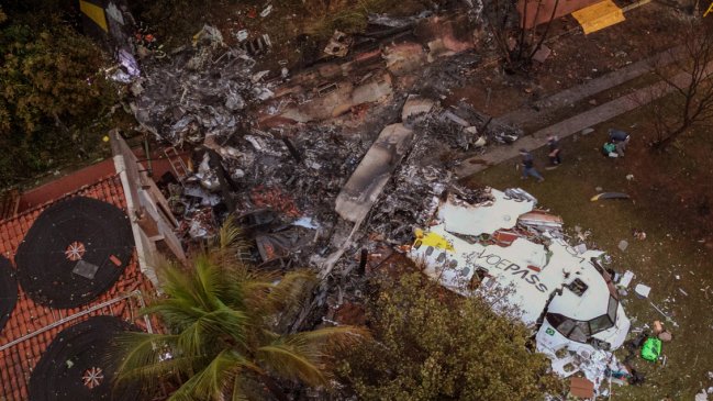 Avión accidentado en Brasil estaba en condición regular y no reportó ninguna emergencia