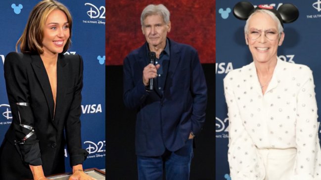  Miley Cyrus, Harrison Ford y Jamie Lee Curtis son reconocidos como 