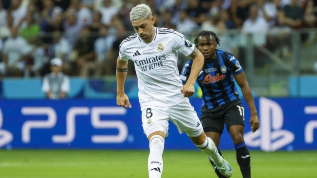   [VIDEO] Federico Valverde tomó la delantera para Real Madrid frente a Atalanta 