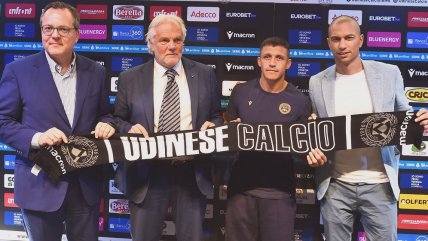   La presentación de Alexis Sánchez en su retorno a Udinese 