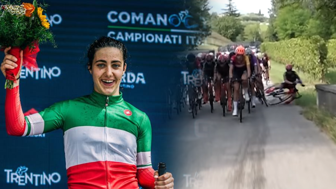 Ciclista italiana de 19 años terminó en cuidados intensivos tras grave accidente