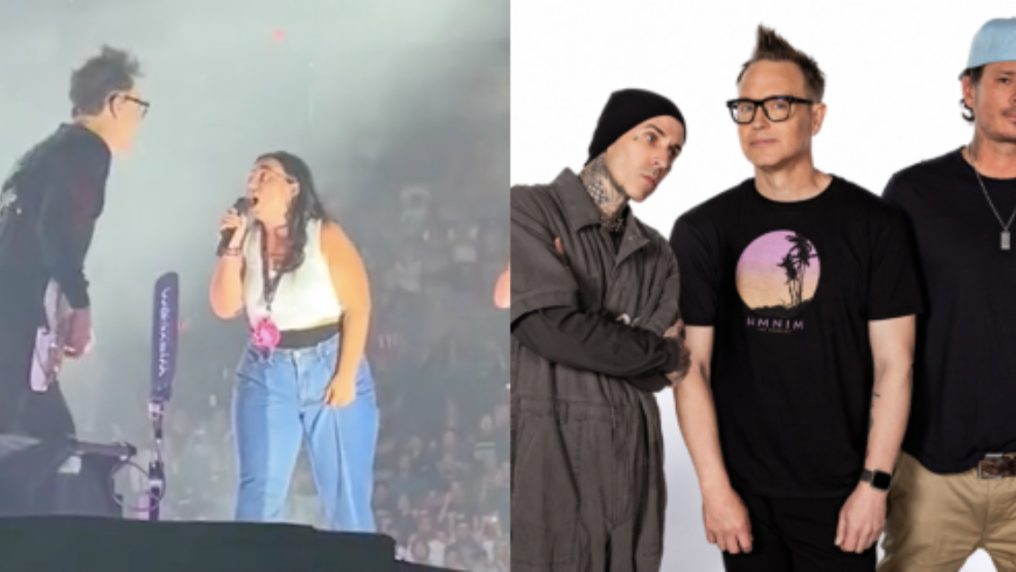 Salió terriblemente mal: Fan invitada por Blink-182 al escenario no se sabía la canción