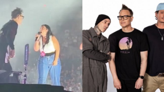 Salió terriblemente mal: Fan invitada por Blink-182 al escenario no se sabía la canción