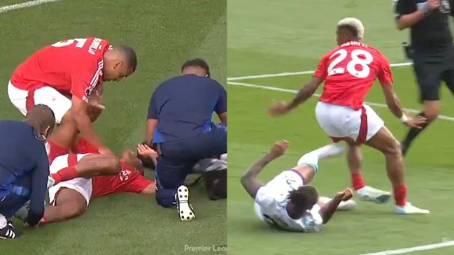 [VIDEO] La aterradora lesión de Danilo durante el estreno de Nottingham Forest en la Premier League