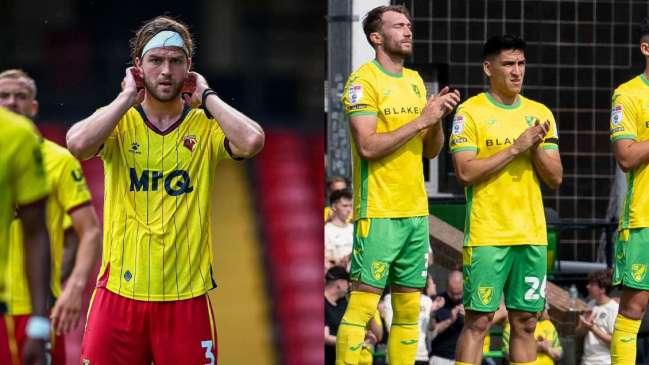 Sierralta y Marcelino Núñez fueron titulares en sus equipos por la Championship