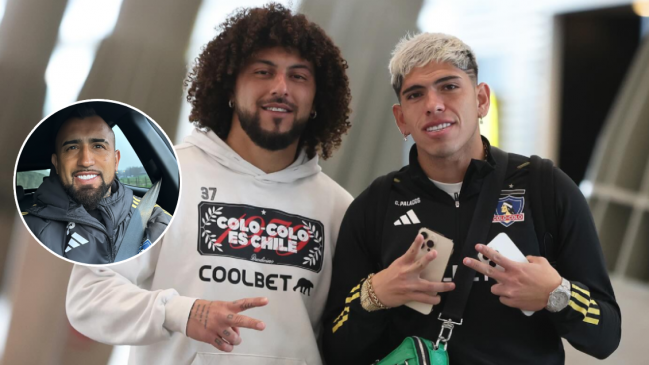 Con Arturo Vidal: Colo Colo tomó rumbo a Colombia para enfrentar a Junior