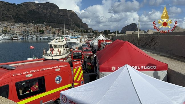   Hallan cinco cadáveres dentro del yate hundido en Sicilia 