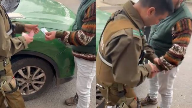 Conductor fue detenido al intentar sobornar a carabinero con $20 mil