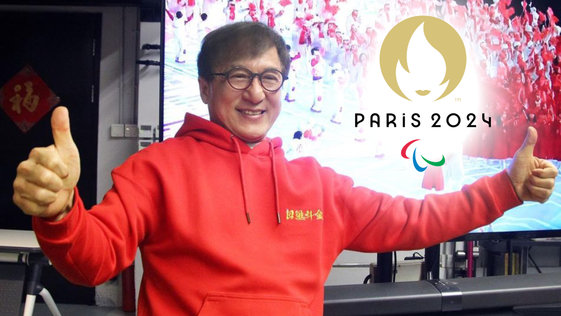 Jackie Chan portará la llama paralímpica en la inauguración de París 2024