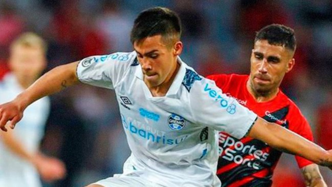 Alexander Aravena contribuyó con una asistencia en importante triunfo de Gremio