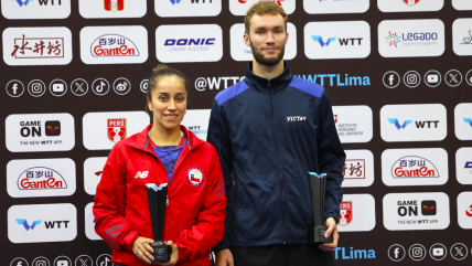   Paulina Vega alcanzó el subcampeonato del dobles mixto del WTT en Lima 