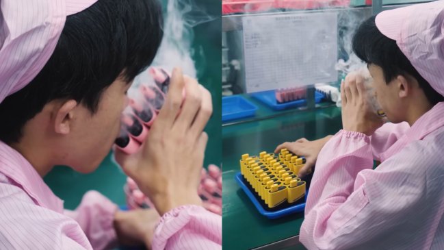   Youtuber revela que empleados prueban hasta 10 mil vaporizadores al día en fábrica china 