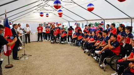   Team ParaChile fue recibido en la embajada en Francia en la previa de los Paralímpicos 