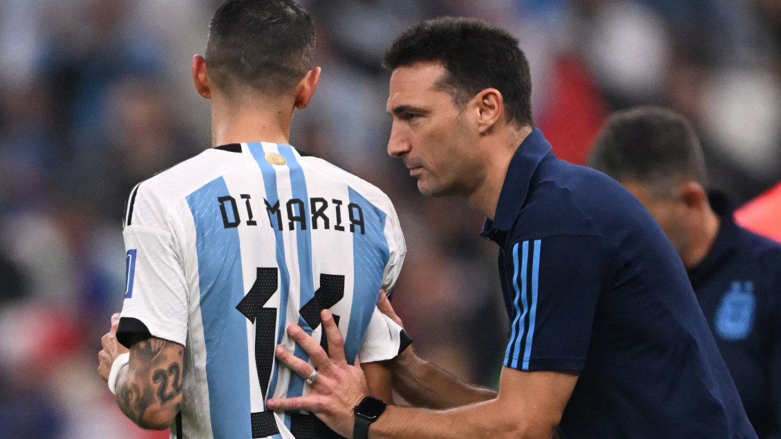 Scaloni y el homenaje a Di María contra Chile: Nunca fue la idea que juegue unos minutos