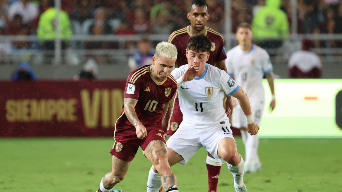 Uruguay rescató valioso empate en Venezuela y sigue en puestos de avanzada