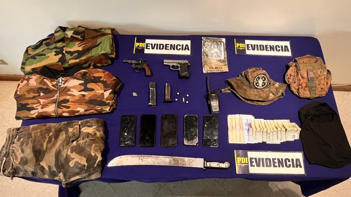 PDI detuvo a dos sospechosos de incendiar vivienda de Curacautín