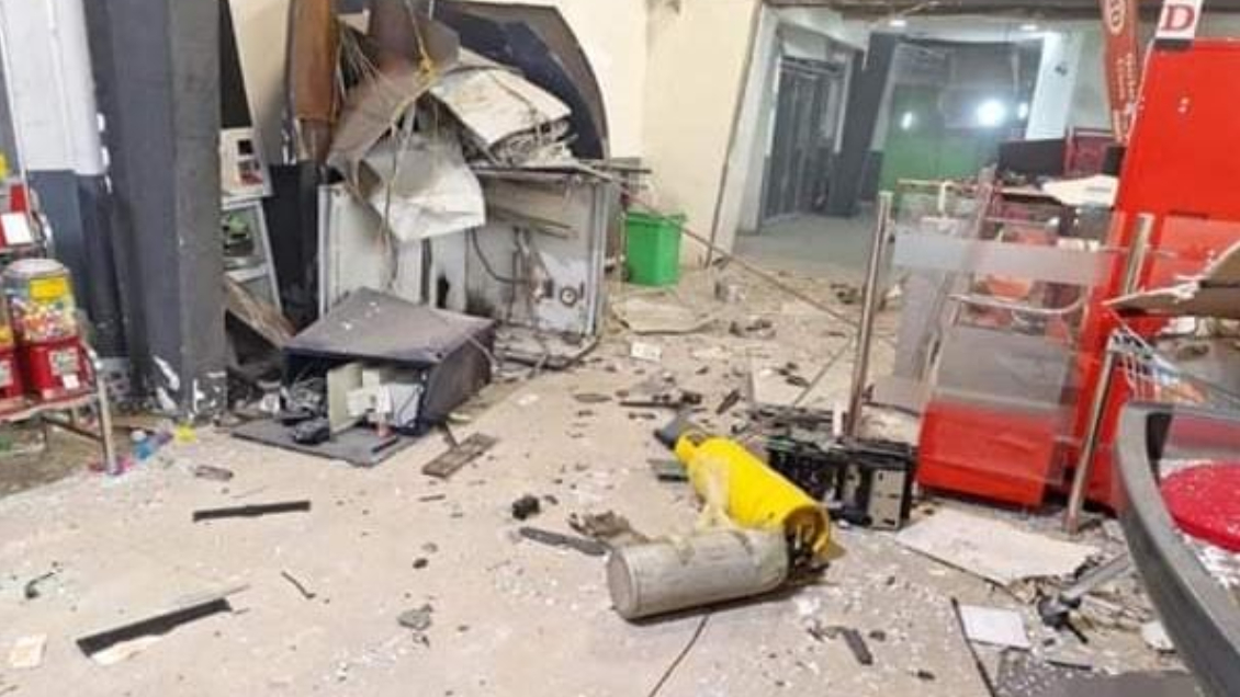 Delincuentes volaron con gas cajero automático en San Pedro de la Paz