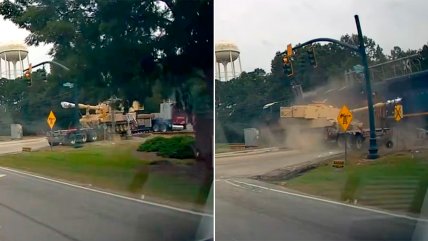   Tren impactó de lleno contra camión que trasladaba un tanque 