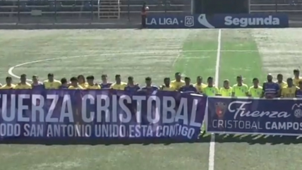   San Antonio volvió con un sentido homenaje a Cristóbal Campos en el empate ante Real San Joaquín 