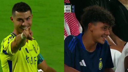   [VIDEO] Cristiano Ronaldo dedicó a su hijo el gol que anotó ante Al Ettifaq 