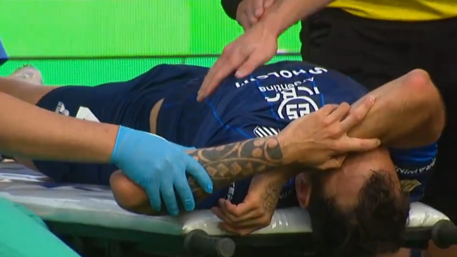 Matías Catalán salió lesionado en triunfo de Talleres ante Racing