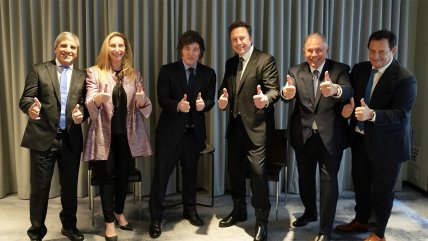   Distendido encuentro de Milei y Elon Musk en Nueva York 