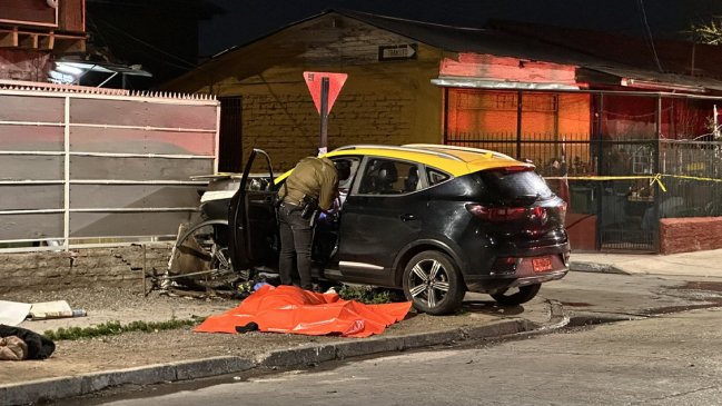 Taxista murió baleado en Quinta Normal